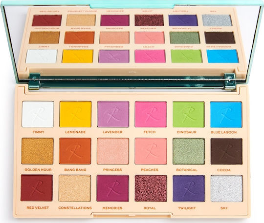Revolution Beauty Roxxsaurus Paletă Cu Fard De Pleoape În Formă Pudră Presată 14.4gr