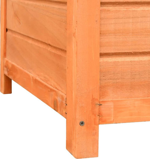 vidaXL Dog House Wooden Outdoor Brown 120x77x86cm