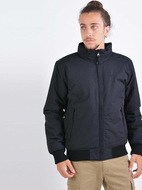 Emerson Herren Winter Jacke Bomber Wasserdicht und winddicht Schwarz