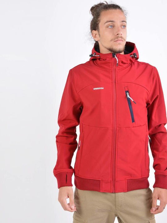 Jacke Bomber Wasserdicht und Winddicht Rot