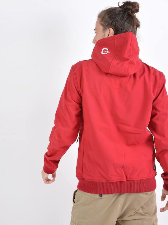 Jacke Bomber Wasserdicht und Winddicht Rot