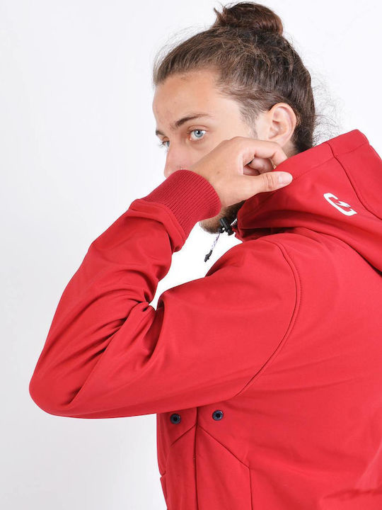 Jacke Bomber Wasserdicht und Winddicht Rot