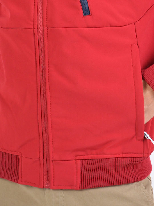 Jacke Bomber Wasserdicht und Winddicht Rot