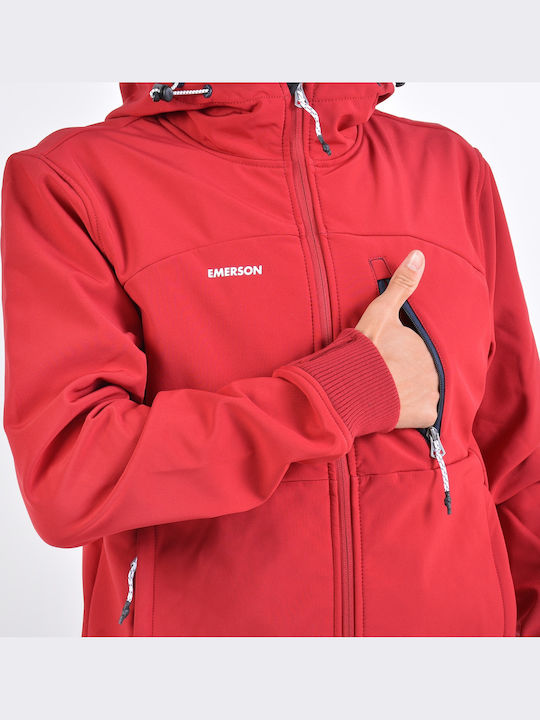 Jacke Bomber Wasserdicht und Winddicht Rot