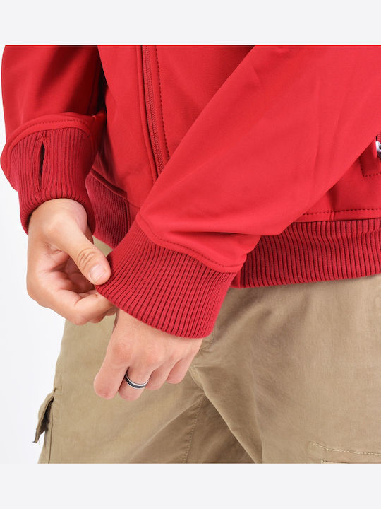 Jacke Bomber Wasserdicht und Winddicht Rot