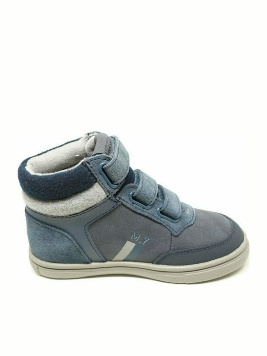 Mayoral Kids Sneakers High with Scratch Blue