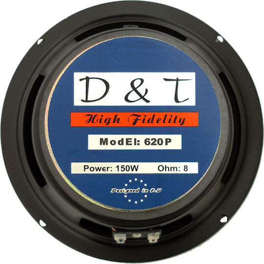 DT Electronics Woofer Ηχείου 620P 8Ω/120W Αντίστασης 8Ω