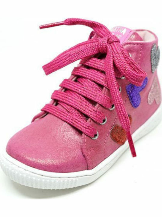 191945 Kids Sneakers High Fuchsia