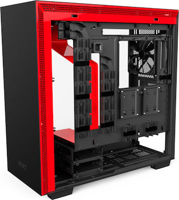 NZXT H700i Gaming Midi-Turm Computergehäuse Rot