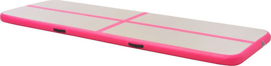 vidaXL AirTrack Saltea Echipamente Fitness Roz (600x100x10cm)