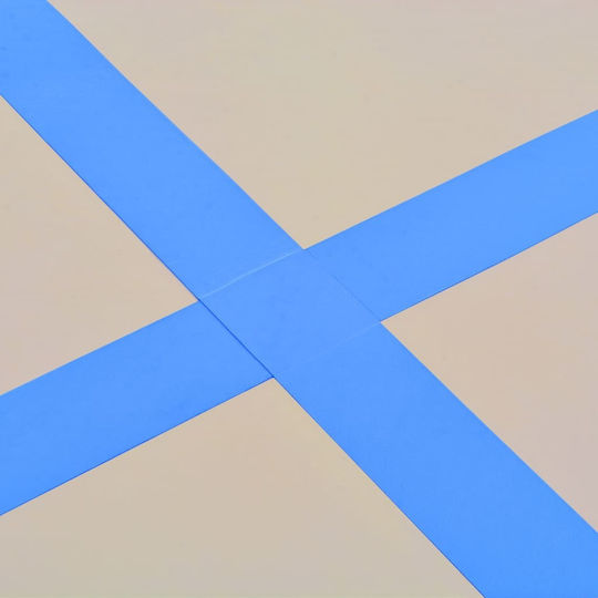 vidaXL AirTrack Στρώμα Ενόργανης Γυμναστικής Μπλε (600x100x10cm)