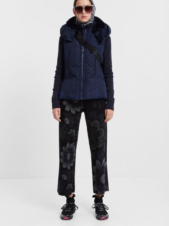 Nivi Women's Short Lifestyle Jacket for Winter Navy Blue