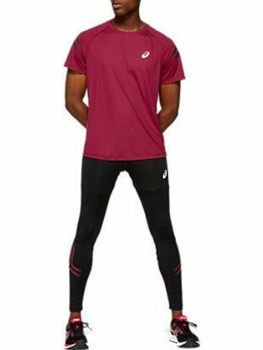 ASICS Icon Top Men's Athletic Short Sleeve Blouse Red