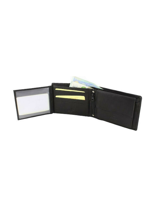 Leather Men's Wallet with RFID Black
