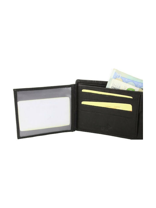 Leather Men's Wallet with RFID Black