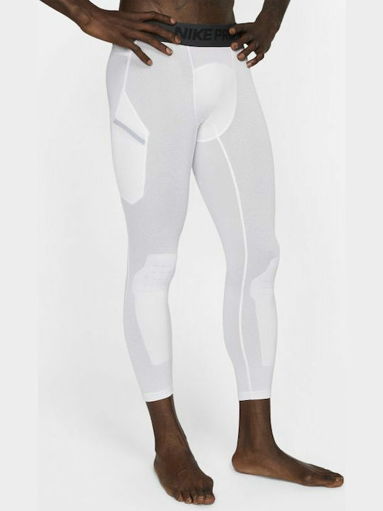 Nike Pro Ανδρικό Ισοθερμικό Παντελόνι Compression Λευκό