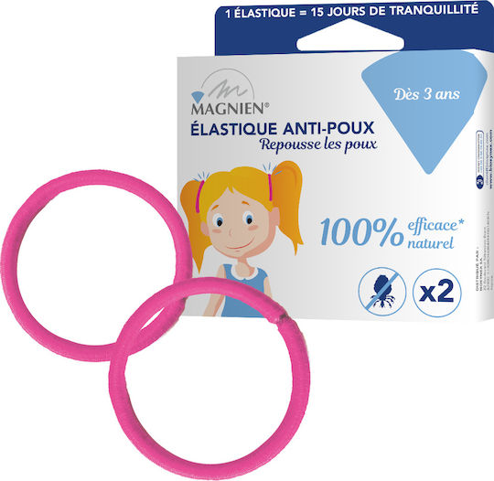 Magnien Hair Tie for Prevention Against Lice for Children 2pcs