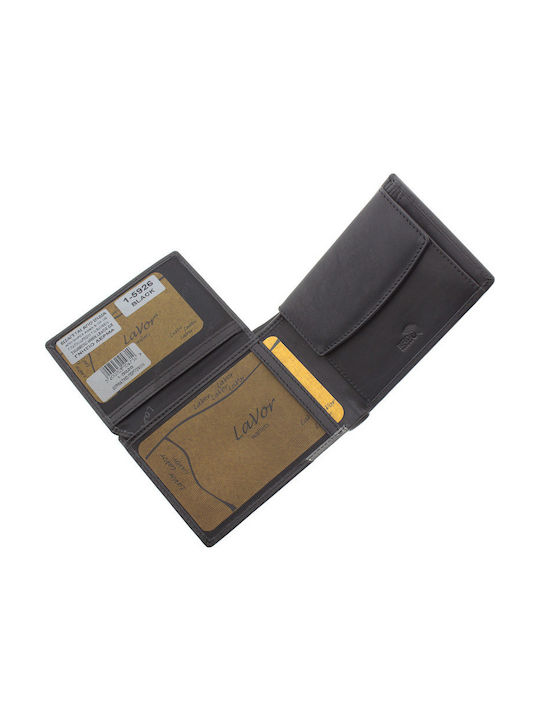 Leather Men's Wallet with RFID Black
