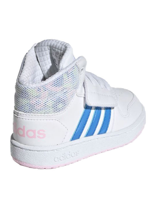 adidas Hoops Cloud White / Real Blue / Clear Pink