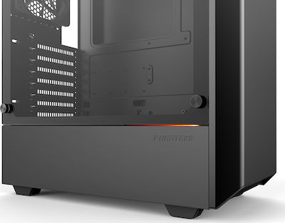 Phanteks Eclipse P300 Tempered Glass Midi Tower Κουτί Υπολογιστή με Πλαϊνό Παράθυρο Μαύρο
