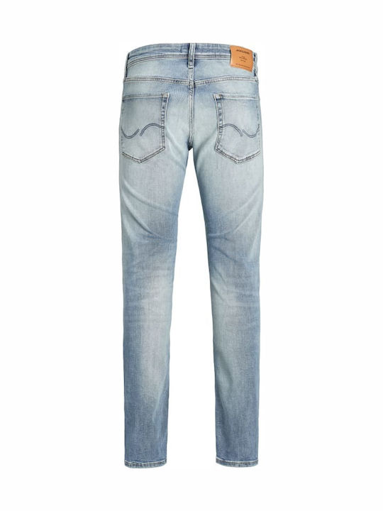 Glenn Herren Jeanshose mit Slim Gerade Passform Blue Denim