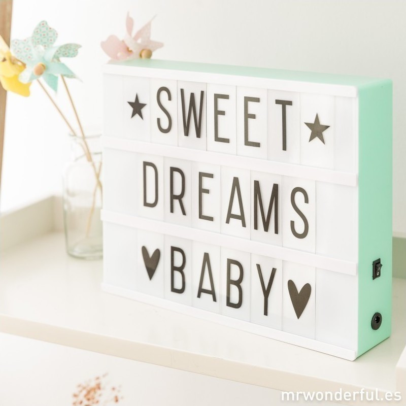 Little Lovely Company Lightbox A4 LTBM034 Mint Skroutz.gr