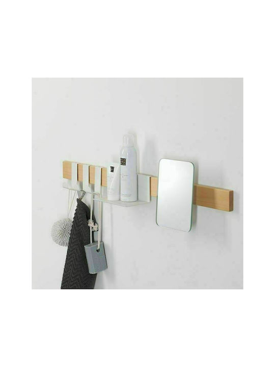 Sealskin Brix Haken Badezimmer 4 Plätze Schrauben ​35x10cm Braun