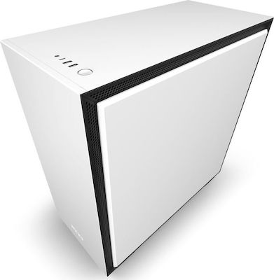 NZXT H710i RGB Gaming Midi Tower Κουτί Υπολογιστή με Πλαϊνό Παράθυρο Λευκό