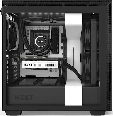 NZXT H710i RGB Gaming Midi Tower Κουτί Υπολογιστή με Πλαϊνό Παράθυρο Λευκό