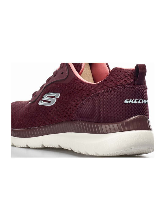 Mesh Lace Up Memory Foam Damen Sportschuhe Laufen Rot