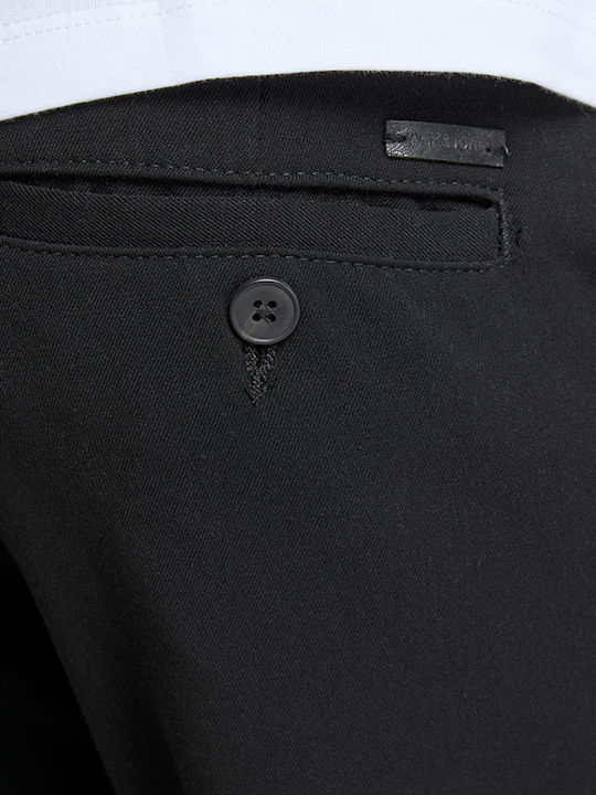 Marco Trousers Chino Elastic in Slim Fit Black