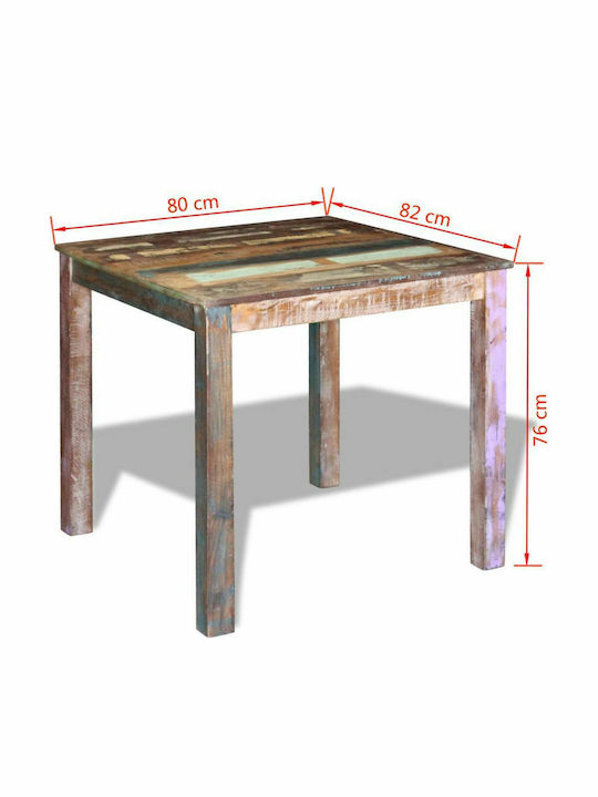 Masă Taverna din Lemn Masiv Magazin online 80x82x76buc
