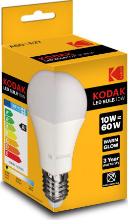 Kodak Λάμπα LED 6W 109mm για Ντουί E27 και Σχήμα A60 Θερμό Λευκό 806lm