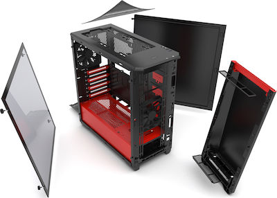 Phanteks Eclipse P400 Tempered Glass Special Edition Red