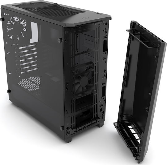 Phanteks Eclipse P400 Tempered Glass Gaming Midi Tower Κουτί Υπολογιστή με Πλαϊνό Παράθυρο και RGB Φωτισμό Μαύρο