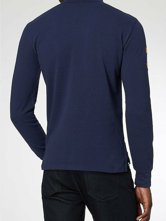 Ralph Lauren Men's Long Sleeve Blouse Polo Navy Blue 710766857001