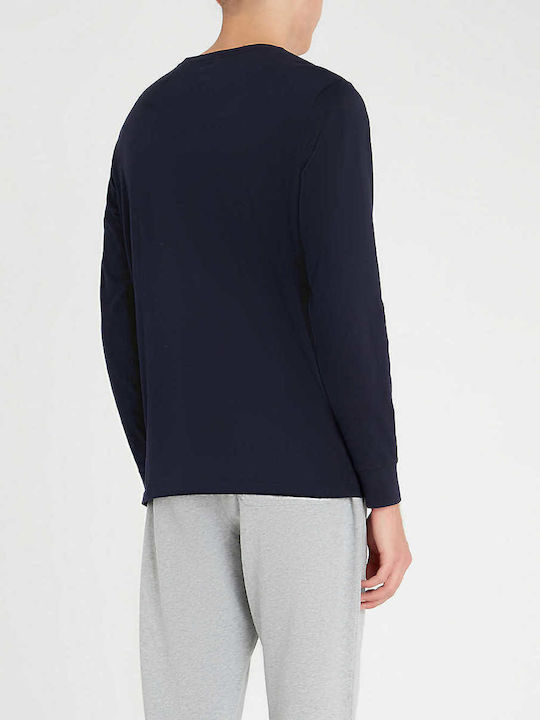 Langarm-Pullover Marineblau