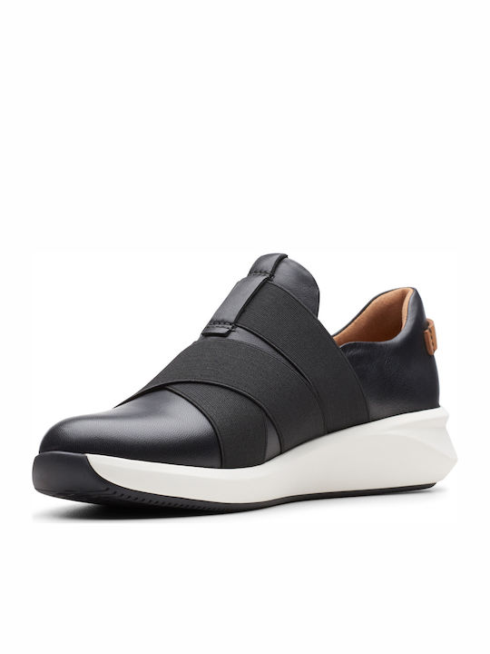 Un Rio Strap Anatomic Women's Slip-On Leather Black