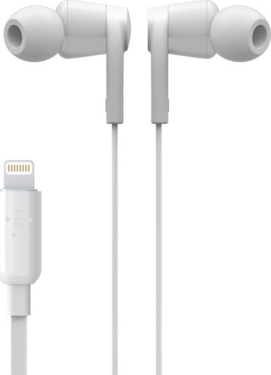 Belkin Rockstar Lightning In-ear Handsfree με Βύσμα Lightning Λευκό