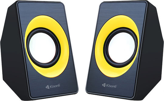 Kisonli A-303 2.0 Speakers 6W Black