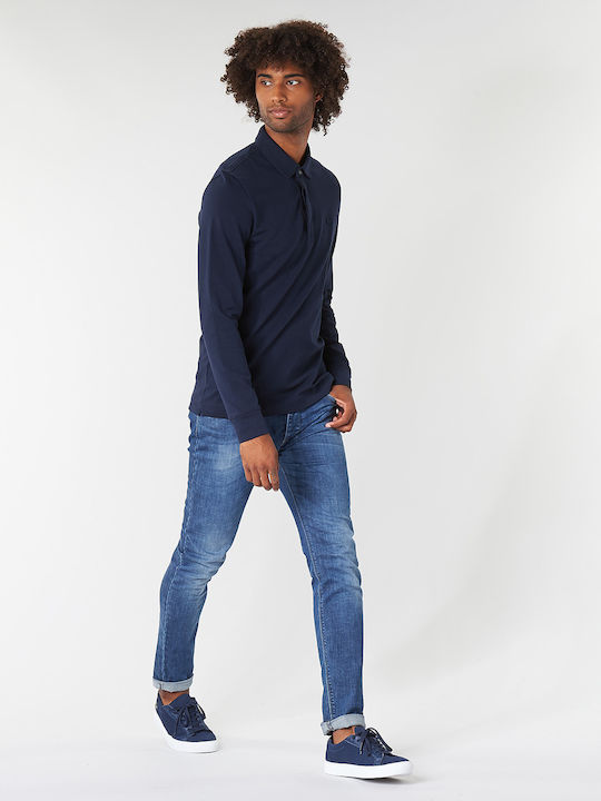 Polo Long Sleeve Blouse Blue