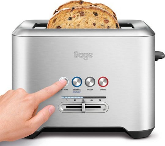 Sage A Bit More Φρυγανιέρα 2 Θέσεων 1000W Inox