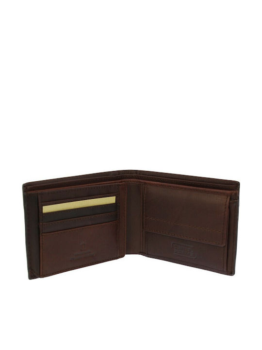 Calgary Leather Men's Wallet Classic with RFID Brown