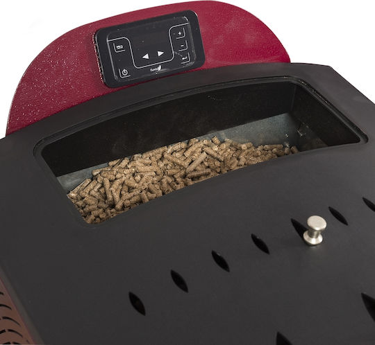 Gekas Metal Amanda Standard Σόμπα Pellet Αερόθερμη 9.1kW Μπορντό