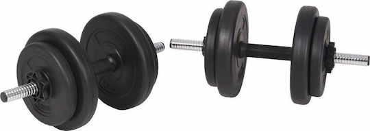 vidaXL Αλτήρες Σετ με Μπάρα Συνολικού Βάρους 90kg