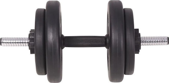 vidaXL Set de gantere cu bară, greutate totală 90kg