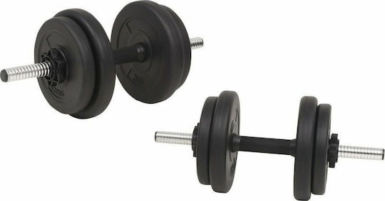 vidaXL Αλτήρες Σετ με Μπάρα Συνολικού Βάρους 30kg