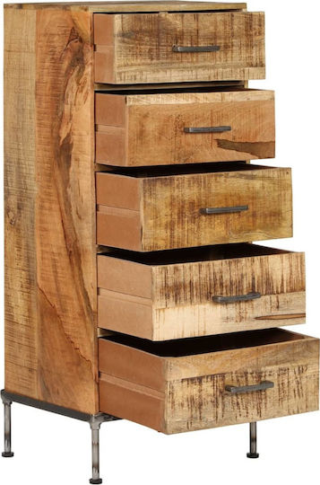 Drawers Storage Solid Wood Mango Wood Mango Massif L45xW35xH106cm