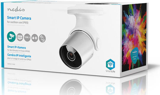 Nedis WIFICO11CWT IP Κάμερα Παρακολούθησης Wi-Fi Full HD 1080p Αδιάβροχη με Αμφίδρομη Επικοινωνία