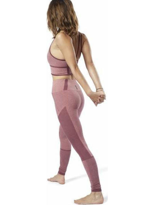 Schulung Frauen Lang Leggings Hochgeschnitten Rosa